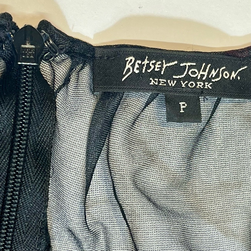 Vintage Betsey Johnson Sheer Dress Embroidered 90s Y2K Whimsygoth Fairy Floral P - Picture 12 of 14